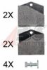 JAGUA 10531 Brake Pad Set, disc parking brake